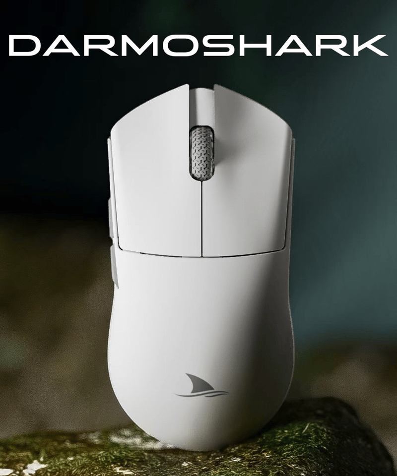 Darmoshark M3 ワイヤレス ゲーミングマウス 超軽量 58グラム PAW3395 ...