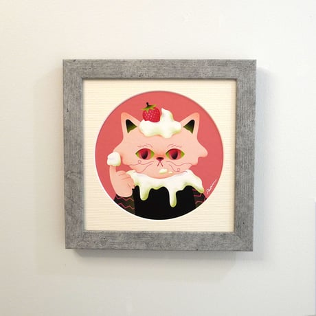 切り絵の一閑張り「ペルシャ猫」 切り絵の一閑張り「ペルシャ猫」 切り絵の一閑張り「ペルシャ猫