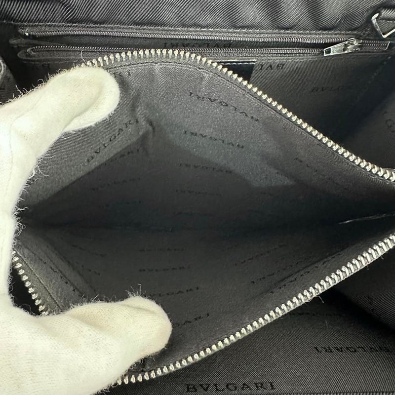 ブルガリ　2way フォーマルバッグ　ハンドバッグ　ターンロック　レザー　黒 BVLGARI ブルガリ ターンロック レザー 2WAY ハンドバッグ 黒色 - メルカリ