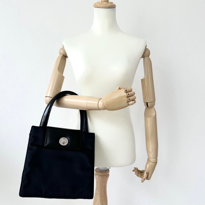 g00436 美品 ブルガリ BVLGALI ハンドバッグ 2way ターンロック レザー