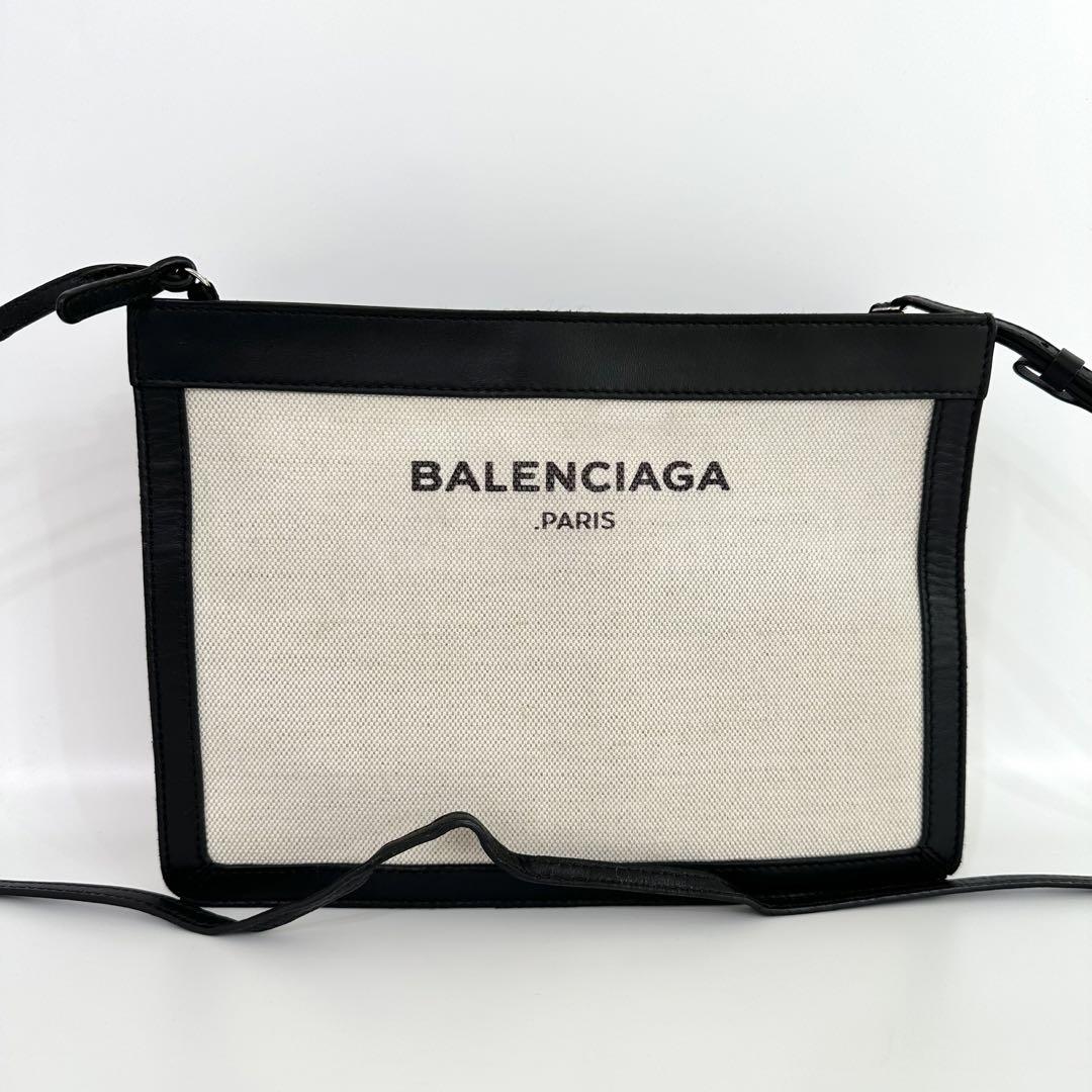 BALENCIAGA キャンバス レザー ショルダーバッグ g00407 バレンシアガ BALENCIAGA ショルダーバッグ キャンバス レザー