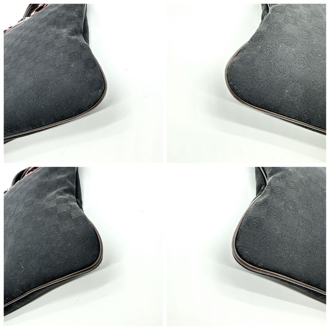 g00472 ロエベ LOEWE トートバッグ アナグラム レザー キャンバス 黒