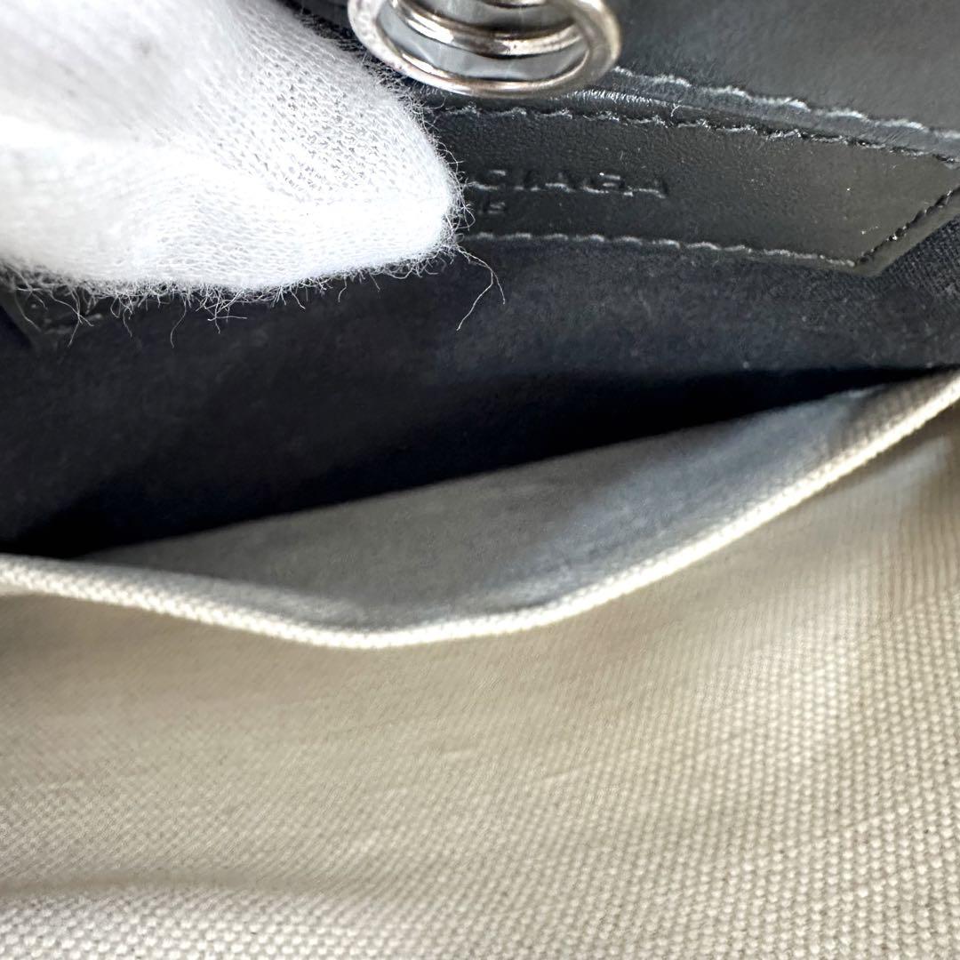g00407 バレンシアガ BALENCIAGA ショルダーバッグ キャンバス レザー