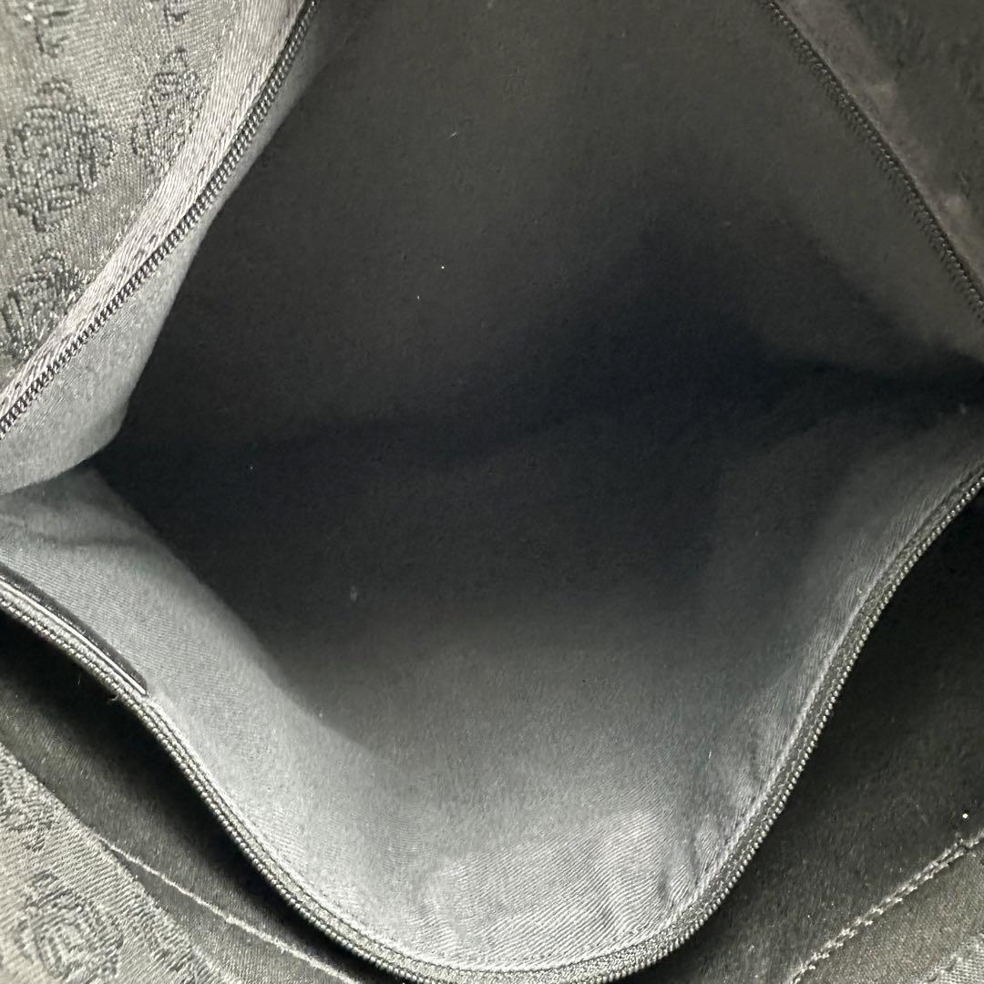 g00472 ロエベ LOEWE トートバッグ アナグラム レザー キャンバス 黒