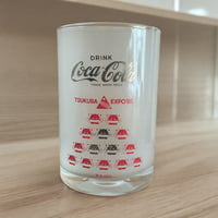 コカコーラ つくば万博'85 コスモ星丸グラス 赤