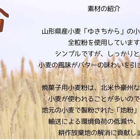分福ベイクL シンプルクッキー 地粉＆バター