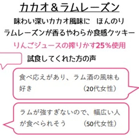 【直接受け取り】分福ベイクR やわ焼きクッキー カカオ＆ラムレーズン