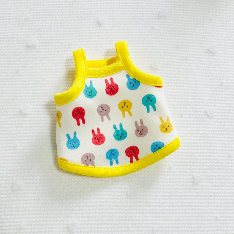 モルモット服 うさちゃん柄 イエロー | モルモット服専門 morucolle