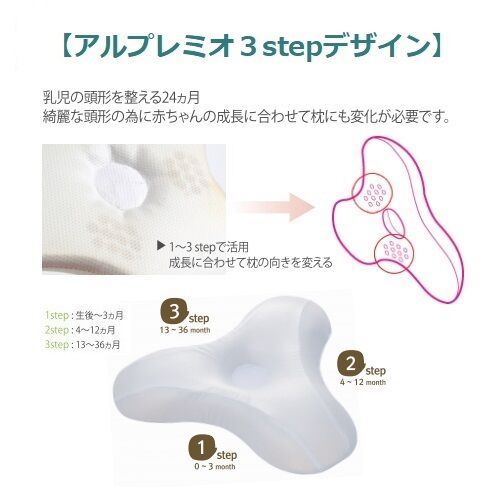 アルプレミオ 3stepベビーまくら オーガニックコットン100 アルプレミオ 3stepベビーまくら オーガニックコットン100