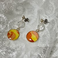 ピンクレムリアンのさりげなピアス | Chance Lumiére