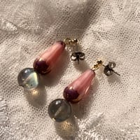 ピンクレムリアンのさりげなピアス | Chance Lumiére