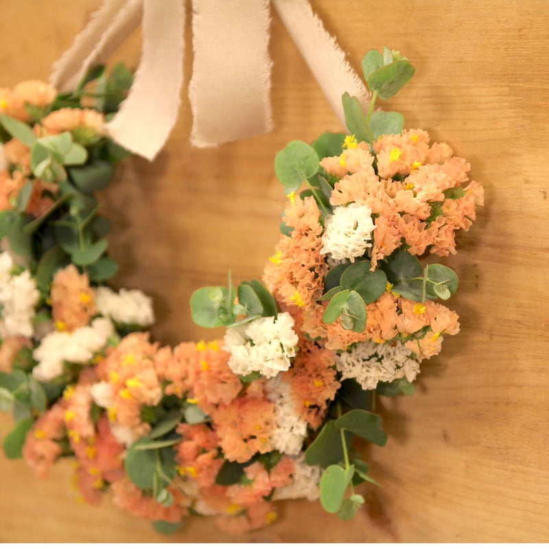 スターチスのハーフリース | ドライフラワー専門店「うつろい」