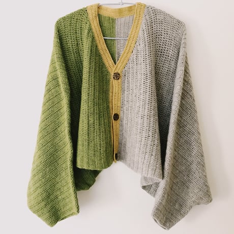[English Pattern] MIO - the Crocheted Penguin Wing Cardigan-