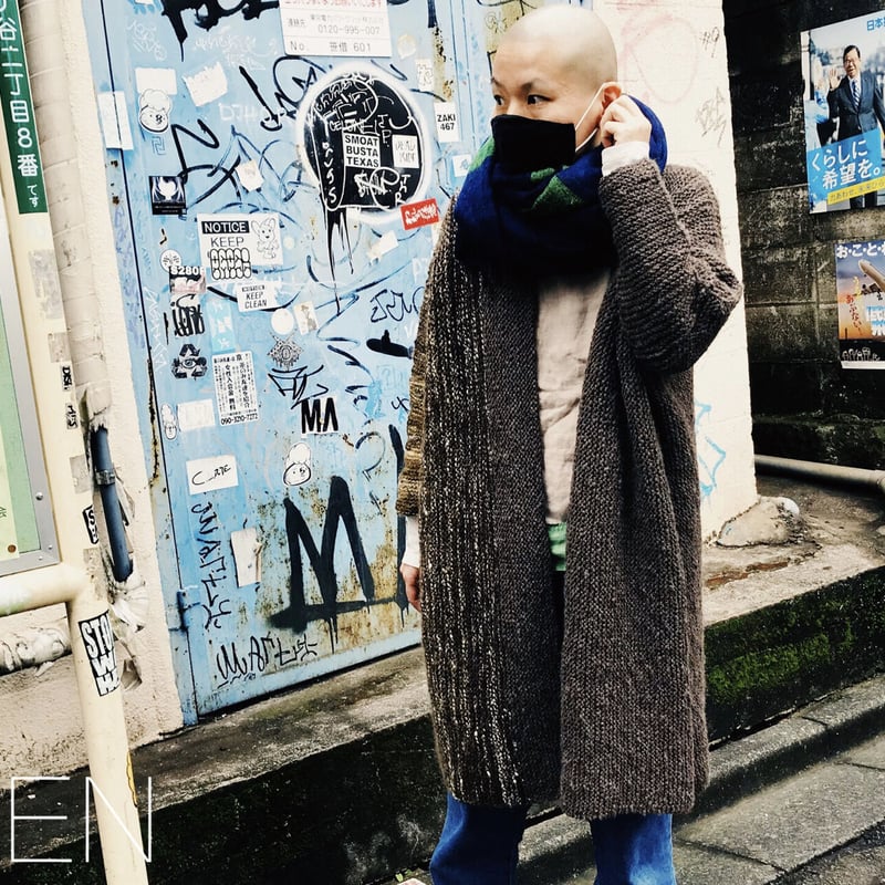 English pattern ] Nomin Cardigan | 【手紡ぎ糸と編み物パ