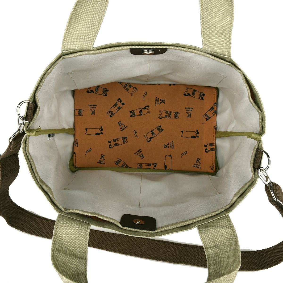 25-8510 ネコまるけ 2WAYセパレートトートバッグ | KUSUGURU STORE