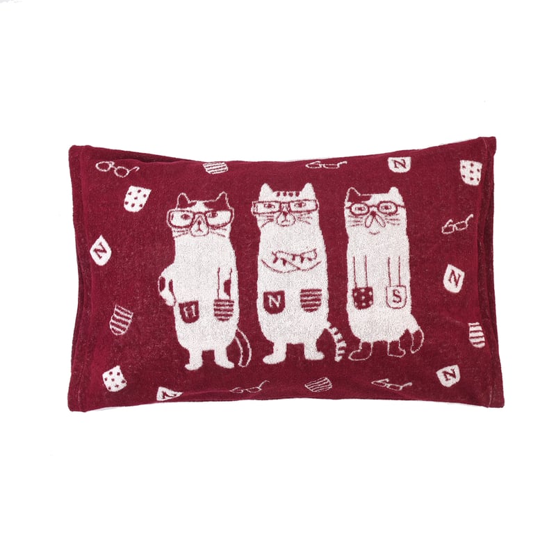 ねこページ 24-7574 のびのびパイルまくらカバー ネコまるけ柄 | KUSUGURU STORE