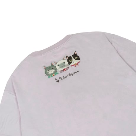 26-9135　パーラーすずらん堂　アップリケ＆刺繍Tシャツ　ラフサイズ　すずらんさん柄
