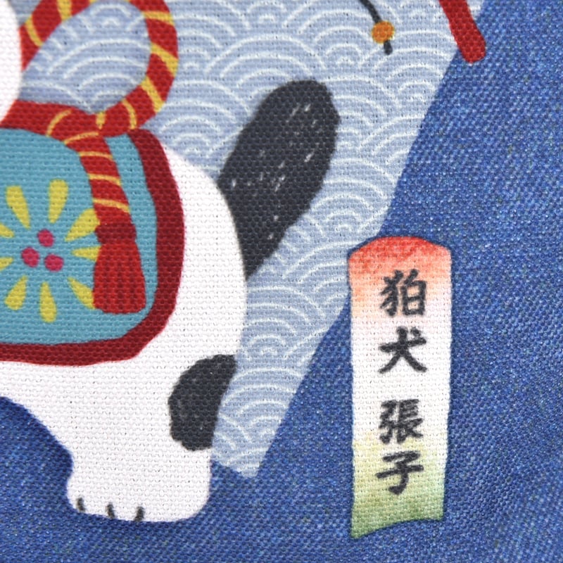25-8602 キャンバスプチトートバッグ 狛犬張り子柄 | KUSUGURU STORE