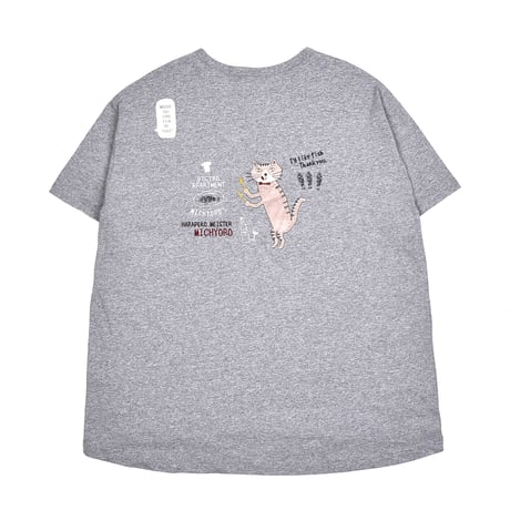 24-7129　天竺ニット　ラフサイズTシャツ　はらぺこミチョロ柄