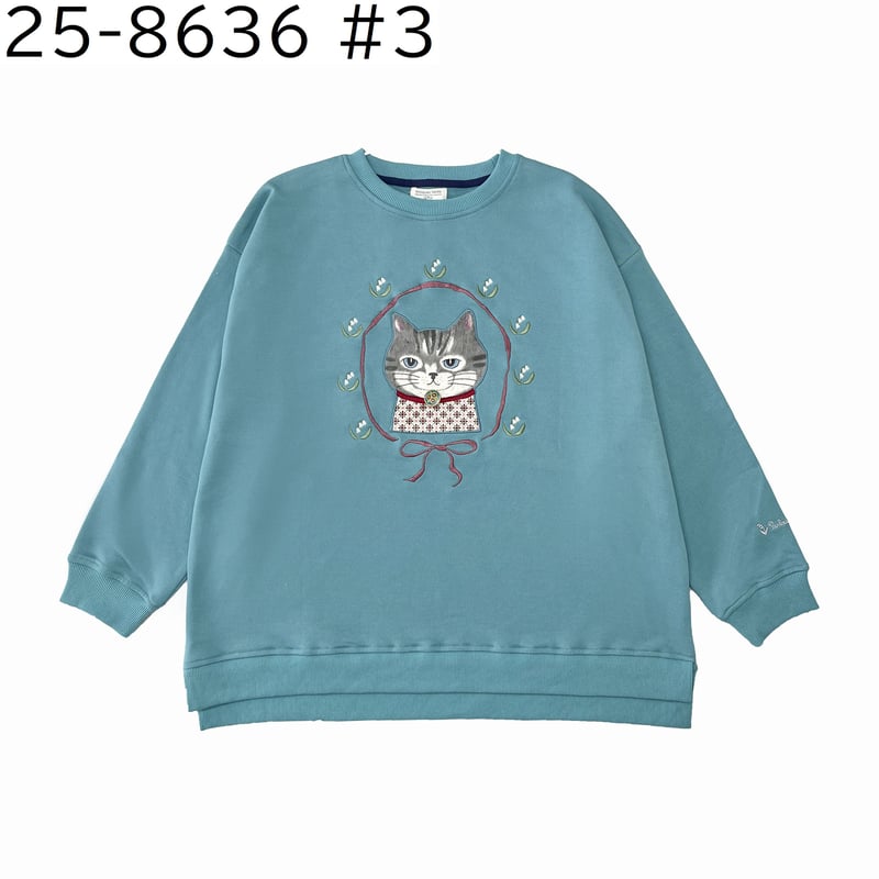 25-8636 ミニ裏毛トレーナー ちまきさん柄 | KUSUGURU STORE
