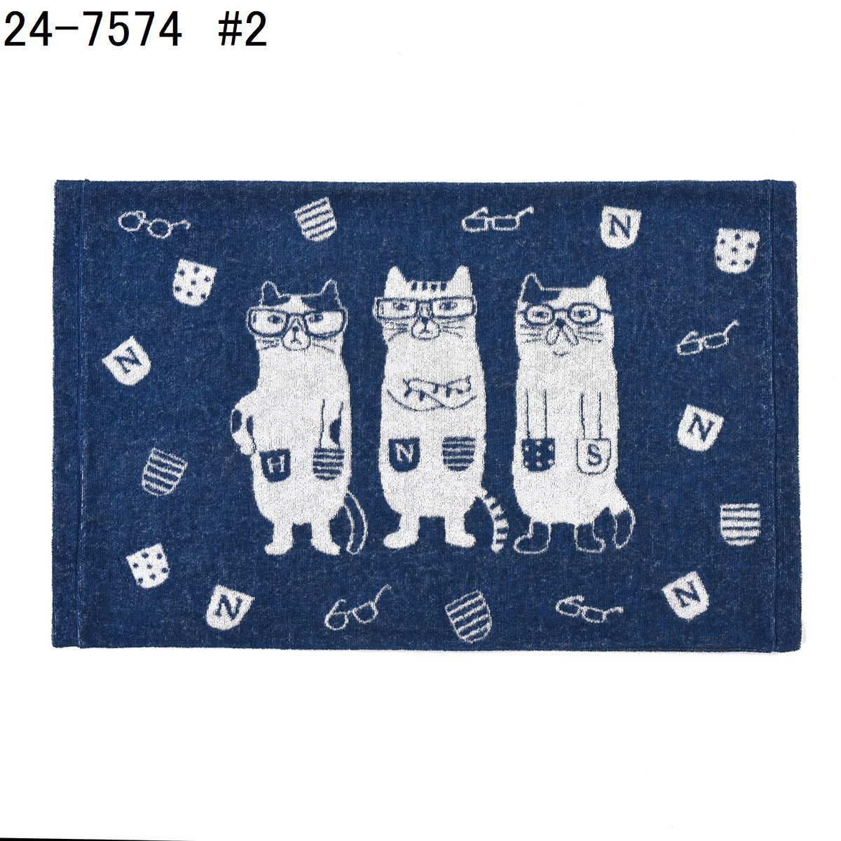 やのひび 24-7574 のびのびパイルまくらカバー ネコまるけ柄 | KUSUGURU STORE