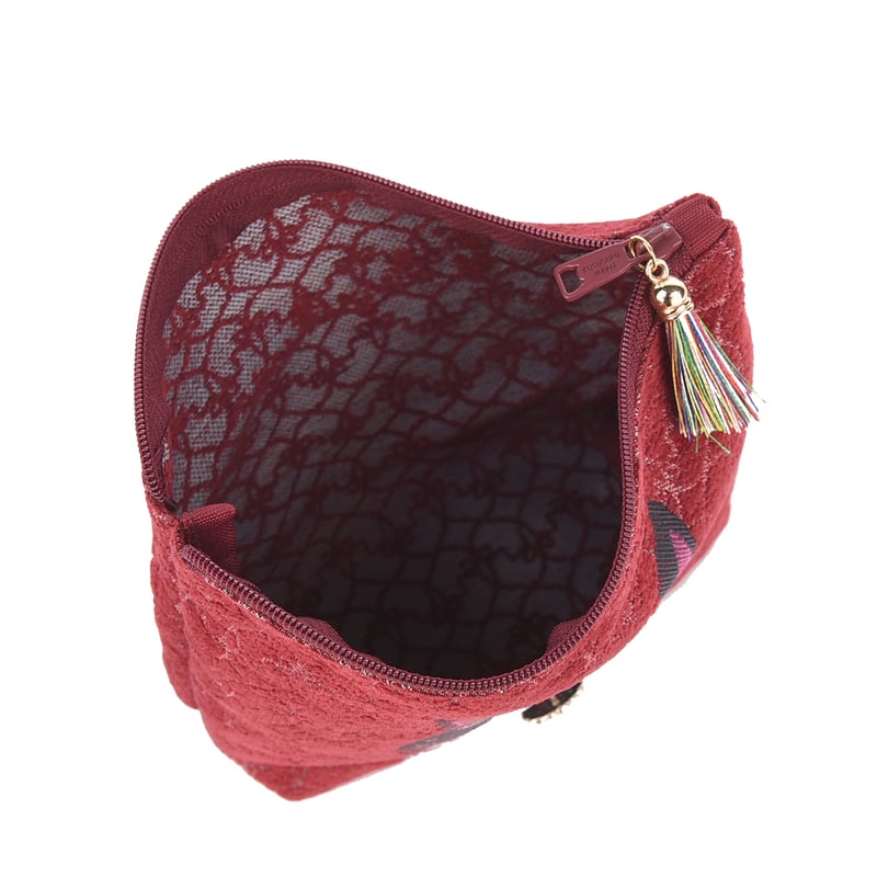 25-8616 パーラーすずらん堂 シェニールジャガード ポーチ