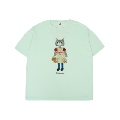 26-9137　パーラーすずらん堂　アップリケ＆刺繍Tシャツ　ラフサイズ　つばめさん柄
