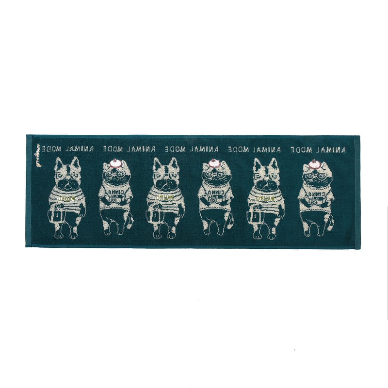 25-8126 ふわふわタオルマフラー アニマルモード柄 | KUSUGURU STORE
