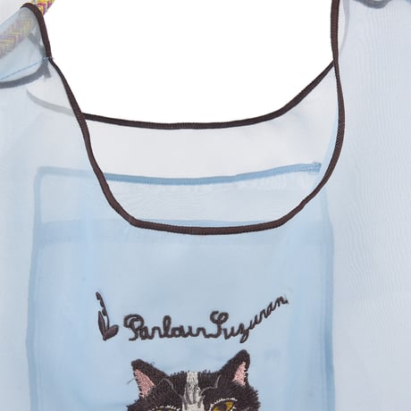 25-8145　パーラーすずらん堂　シフォン生地　パラコードバッグ　あずきさん柄