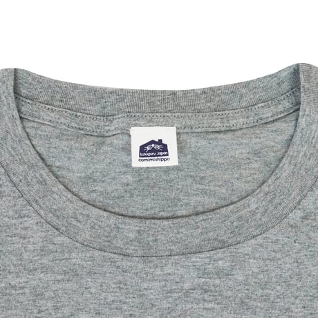 26-9131　クスグルキャラクター　アップリケ＆刺繍Tシャツ　ラフサイズ　ネコまるけ柄