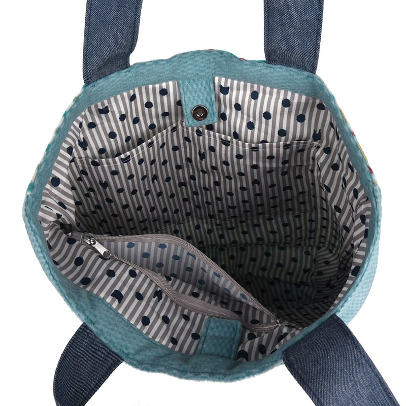 25-8654 フリースアニマルモード トートバッグ | KUSUGURU STORE