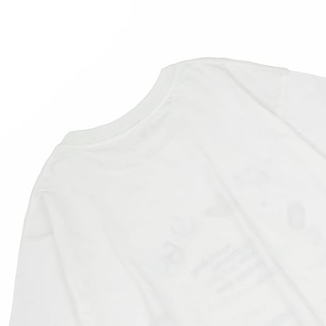 26-9128　クスグルキャラクター　接触冷感オフホワイト・Tシャツ　ネコまるけ柄