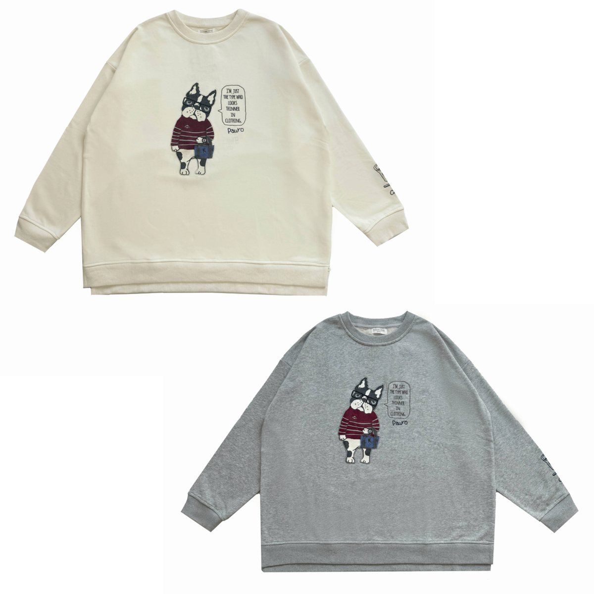 25-8633 ミニ裏毛トレーナー パウロ柄 | KUSUGURU STORE