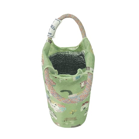 26-10067　クスグルキャラクター　アルミ保冷保温ポリエステルプリントバッグ　ペットボトルケース　マチルダさん柄