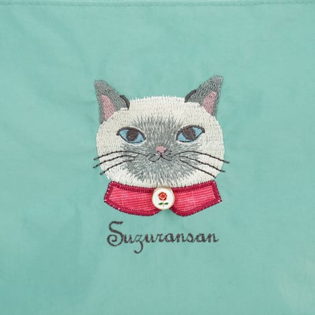 26-9150　パーラーすずらん堂　撥水加工刺繍ワッシャーバッグ　パラコードポシェット