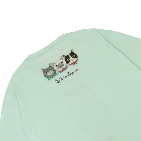 26-9137　パーラーすずらん堂　アップリケ＆刺繍Tシャツ　ラフサイズ　つばめさん柄