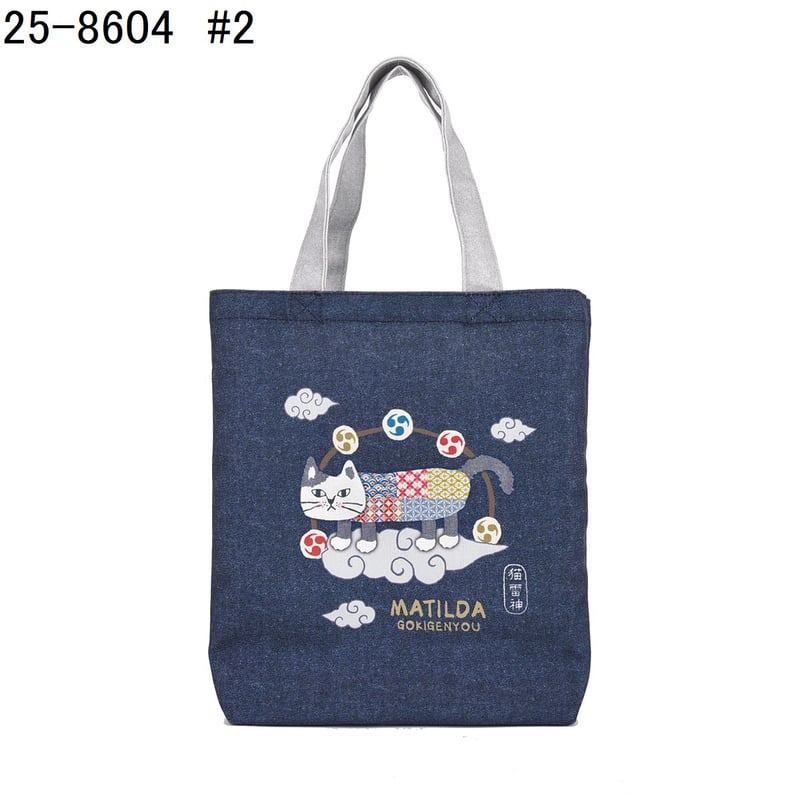 25-8604 キャンバストートバッグ マチルダさん雷神柄 | KUSUGURU STORE