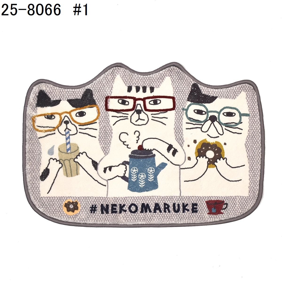 25-8066 クスグルアクセントマット ネコまるけマット | KUSUGURU