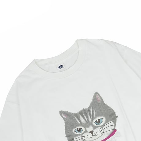 26-9134　パーラーすずらん堂　接触冷感オフホワイト・Tシャツ　ちまきさん柄