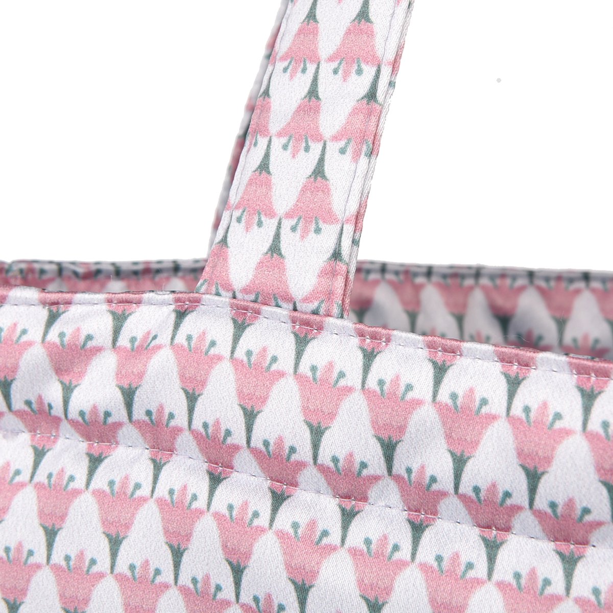 ピンク系模様 トートバッグ PINK HOUSE トートバッグ 壁紙模様プリントバッグ レディース