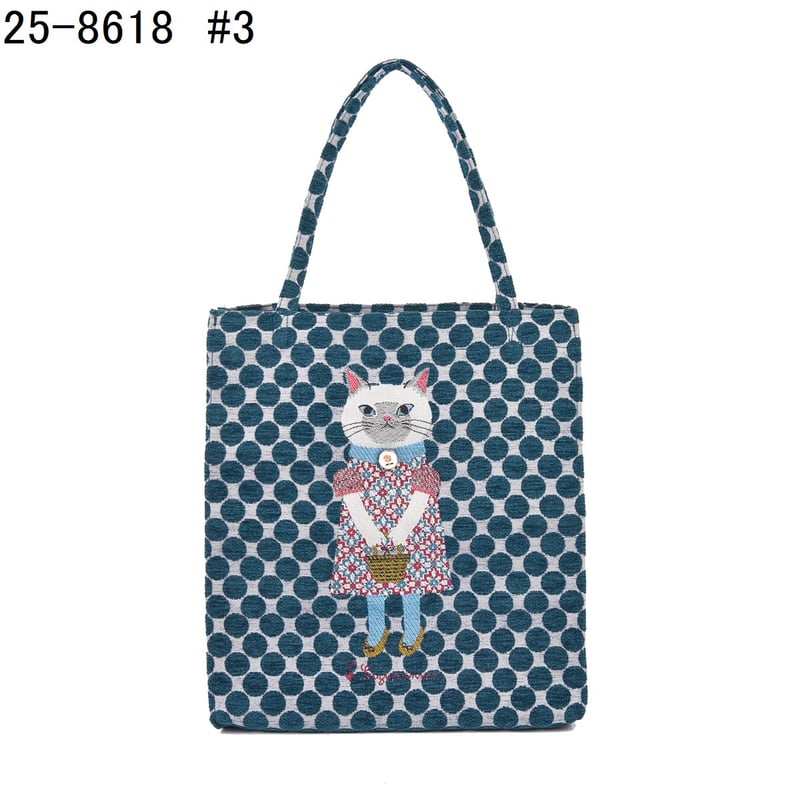 25-8618 パーラーすずらん堂 シェニールジャガード ミニバッグ