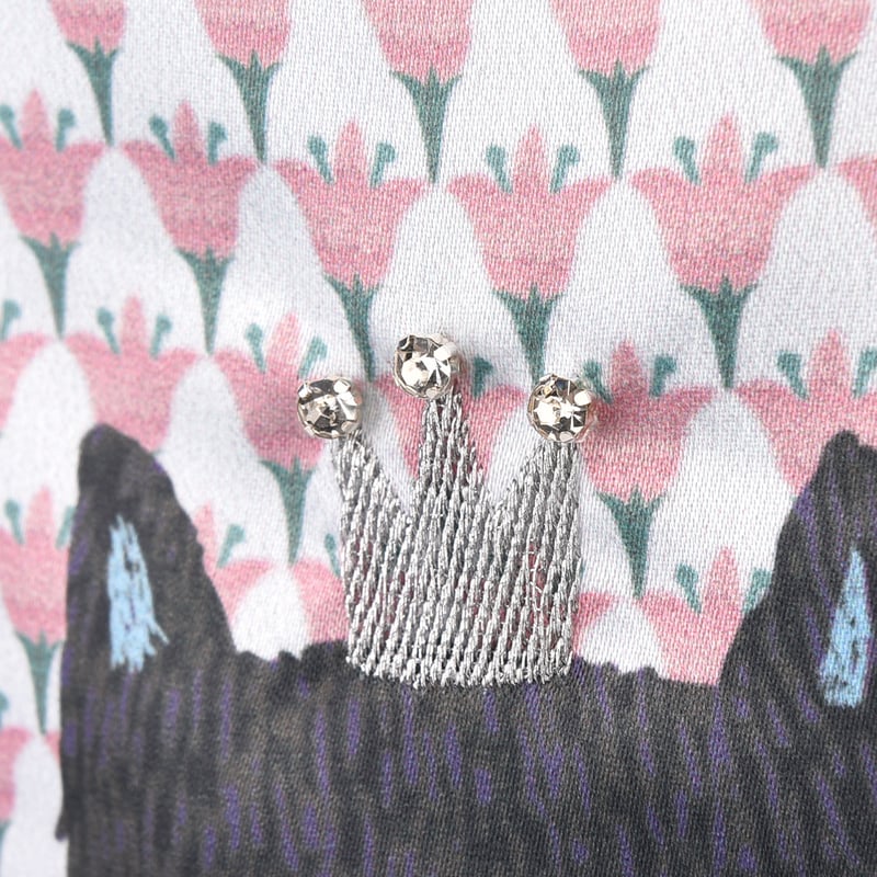 25-8058 パーラーすずらん堂 みつまめプリンセスのサテンプリント パラ