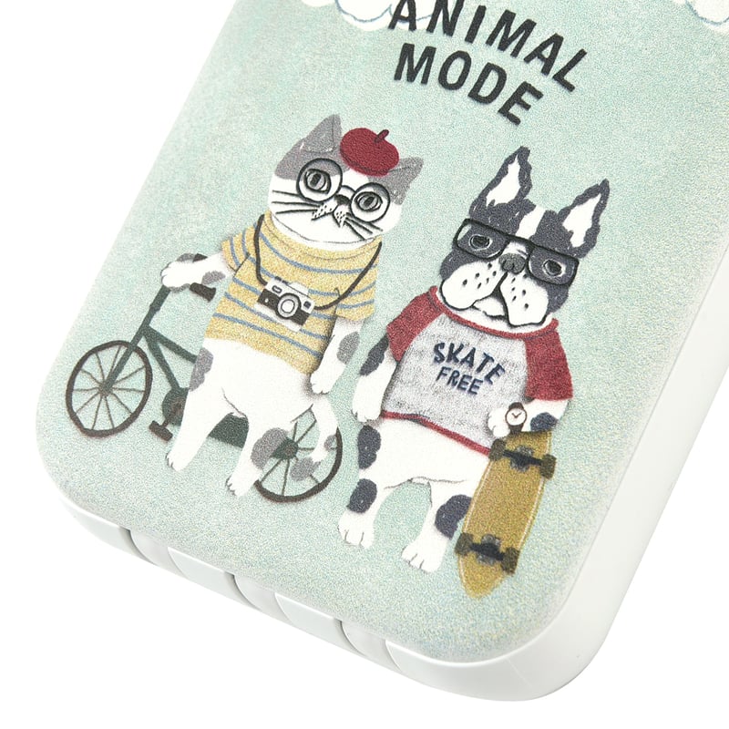 25-8104 モバイルバッテリー アニマルモード柄 10000mah