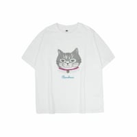 26-9134　パーラーすずらん堂　接触冷感オフホワイト・Tシャツ　ちまきさん柄