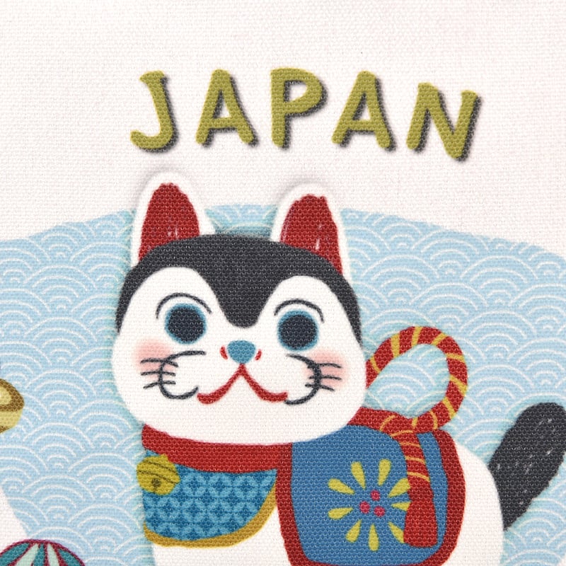 25-8602 キャンバスプチトートバッグ 狛犬張り子柄 | KUSUGURU STORE