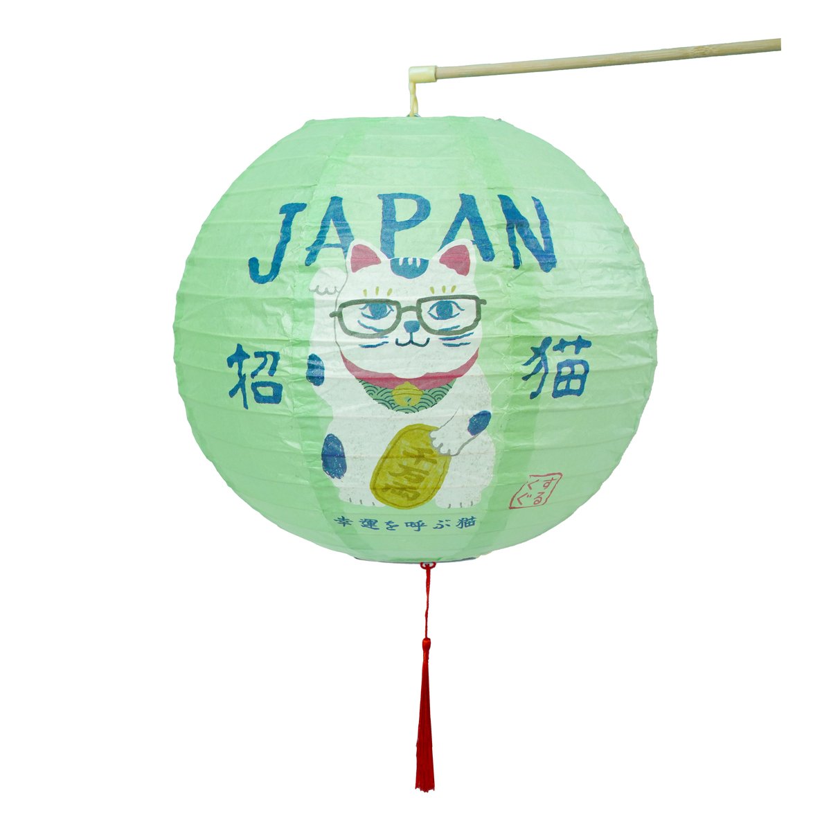 ねこねこ 様 10011 ちょうちん ライト付き 猫招き柄 | KUSUGURU STORE