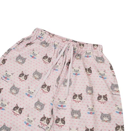 26-9107　クールレーヨンひんやりさん　パーラーランド柄　ルームパンツ