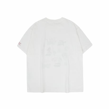 26-9129　クスグルキャラクター　接触冷感オフホワイト・Tシャツ　マチルダさん柄