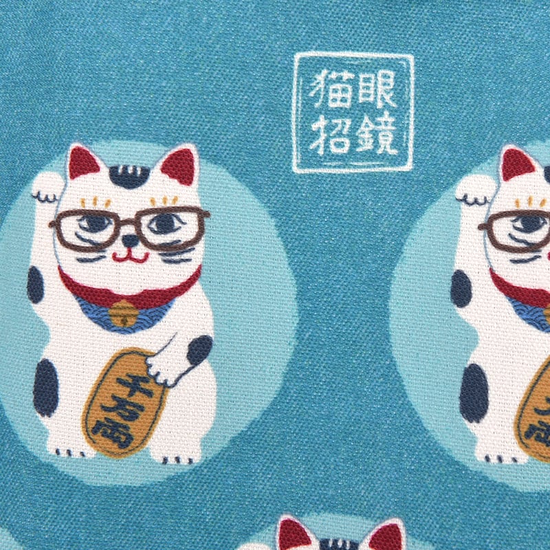 25-8606 キャンバストートバッグ 猫招き柄 | KUSUGURU STORE