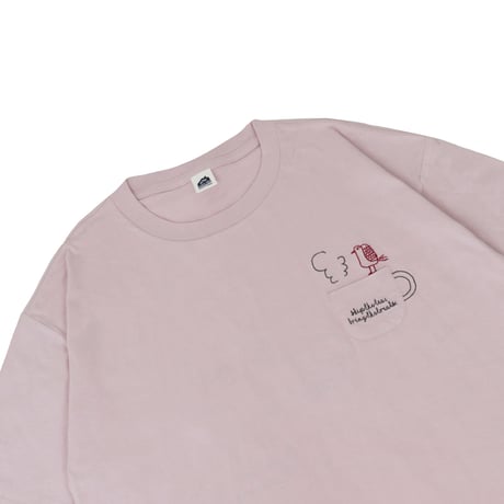 26-9132　クスグルキャラクター　アップリケ＆刺繍Tシャツ　ラフサイズ　マチルダさん柄
